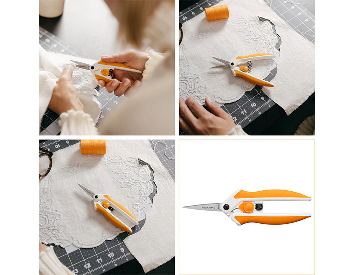 Fiskars Tijeras SOFTOUCH MICRO-TIP con muelle 16cm