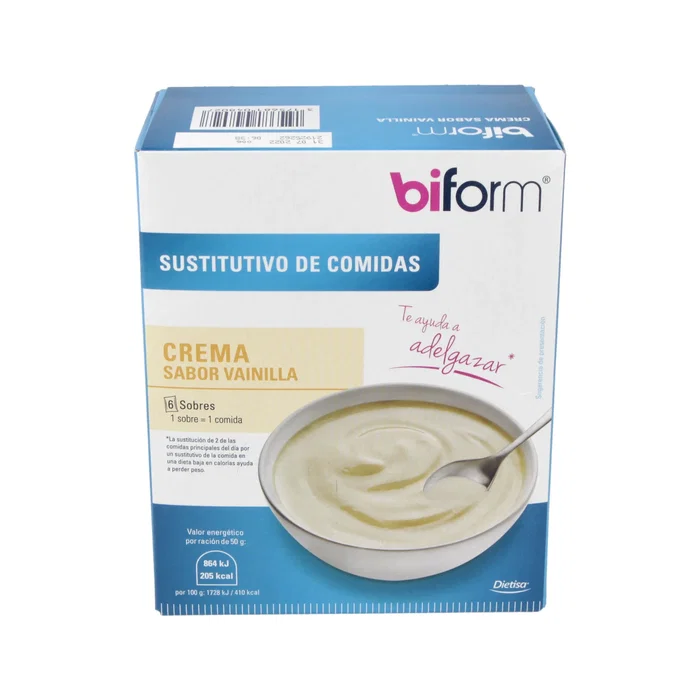 Biform Natilla sabor vainilla 6 sachets de 50g Biform Natilla sabor vainilla 6 sachets de 50g