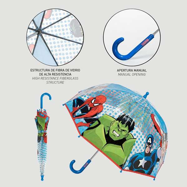 Cerdá Parapluie manuel Avengers 45 cm Bleu foncé Cerdá Parapluie manuel Avengers 45 cm Bleu foncé