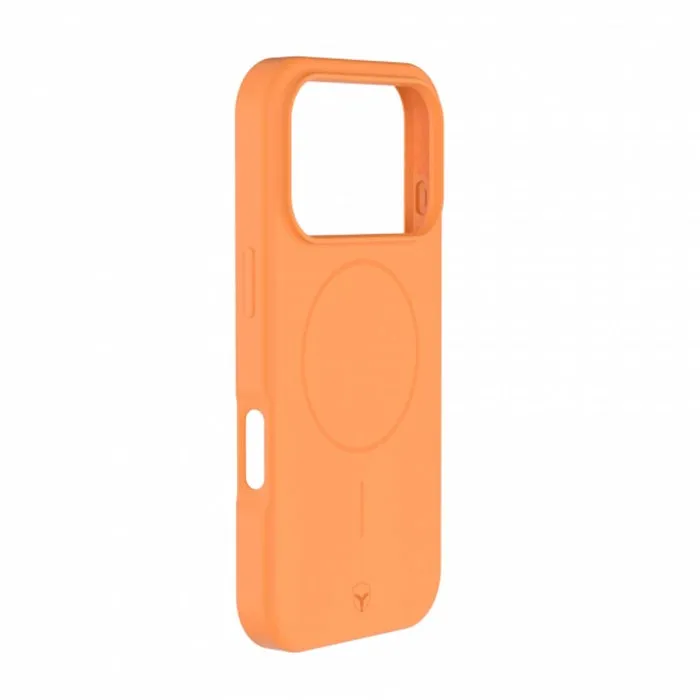 Force Case Coque MagSafe pour iPhone 17 Pro - Silicone renforcée - Orange - Protection élégante et fiable