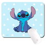 Disney - Tapis de souris Stitch en tissu antidérapant avec fond en mousse, confortable pour le poignet - 22 x 18 cm
