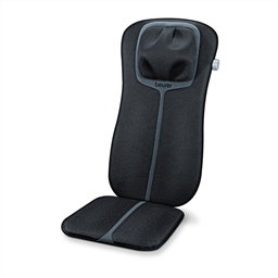 Beurer MG-254 Coussin de massage Shiatsu avec chaleur et lumière, plusieurs têtes rotatives et intensité réglable pour le dos et le cou