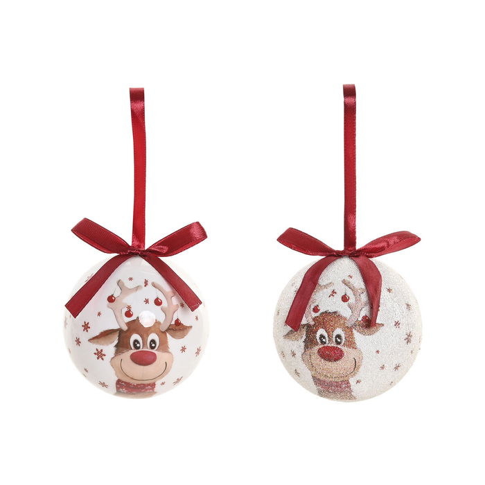 Boules de Noël Home ESPRIT Multicouleur PVC (14 Pièces)