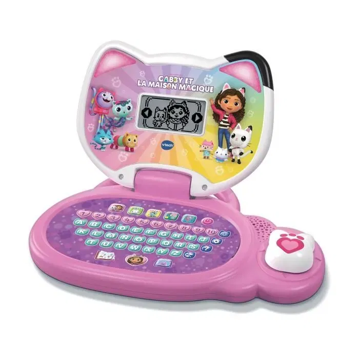 VTech Gabby et la Maison Magique - Mon Ordinateur Éducatif Multicolore en Français pour 3-7 ans - Jeux Lettres, Chiffres, Formes, Maths, Musique VTech Gabby et la Maison Magique - Mon Ordinateur Éducatif Multicolore en Français pour 3-7 ans - Jeux Lettres, Chiffres, Formes, Maths, Musique
