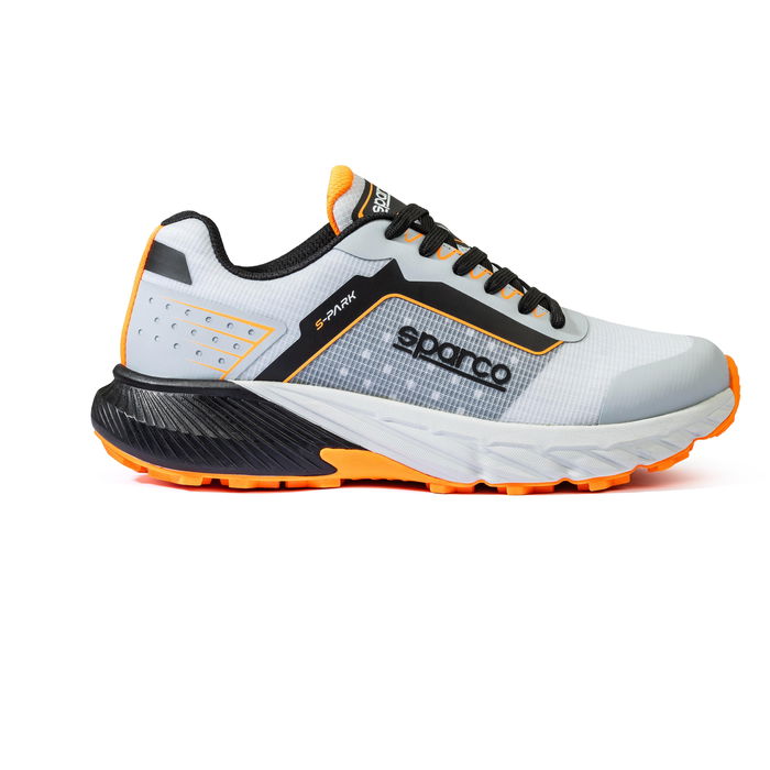 Sparco S-Park Salou SBTB0007B0E43039 Baskets Gris-Noir Taille 39 Chaussures de Travail Running Mesh Semelle Phylon Caoutchouc Nitrile