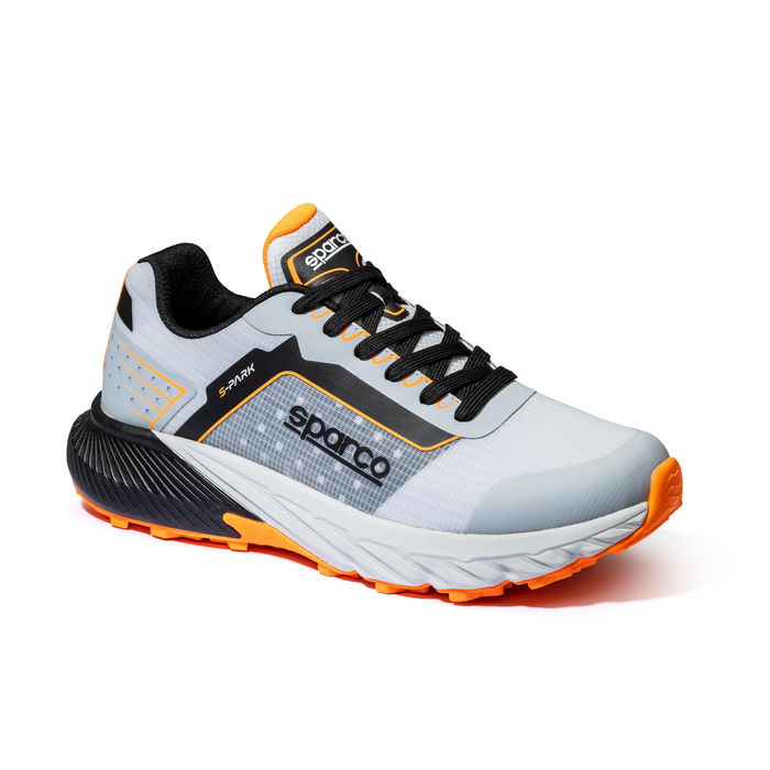 Sparco S-Park Salou SBTB0007B0E43039 Baskets Gris-Noir Taille 39 Chaussures de Travail Running Mesh Semelle Phylon Caoutchouc Nitrile
