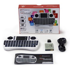Phoenix Technologies Mini Clavier Sans Fil 2.4 GHz avec Touchpad Multimedia pour PC Smart TV Android TV Phoenix Technologies Mini Clavier Sans Fil 2.4 GHz avec Touchpad Multimedia pour PC Smart TV Android TV