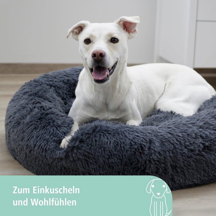 Kerbl Corbeille Fluffy Gris Ø60 x 18 cm