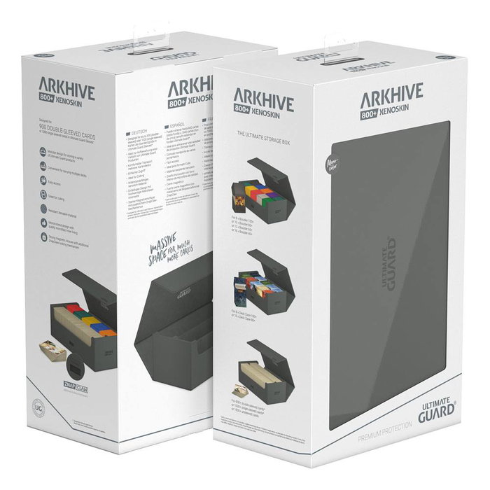 Ultimate Guard Arkhive 800+ XenoSkin Monocolor Gris