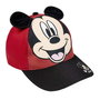 Cerdá Gorra Visera Curva - 53 cm - Applications Mickey - Couleur Rouge