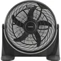OCEANIC Ventilateur de sol 65 W 54 cm 3 vitesses Inclinable 360° Noir