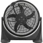 OCEANIC Ventilateur de sol 65 W 54 cm 3 vitesses Inclinable 360° Noir