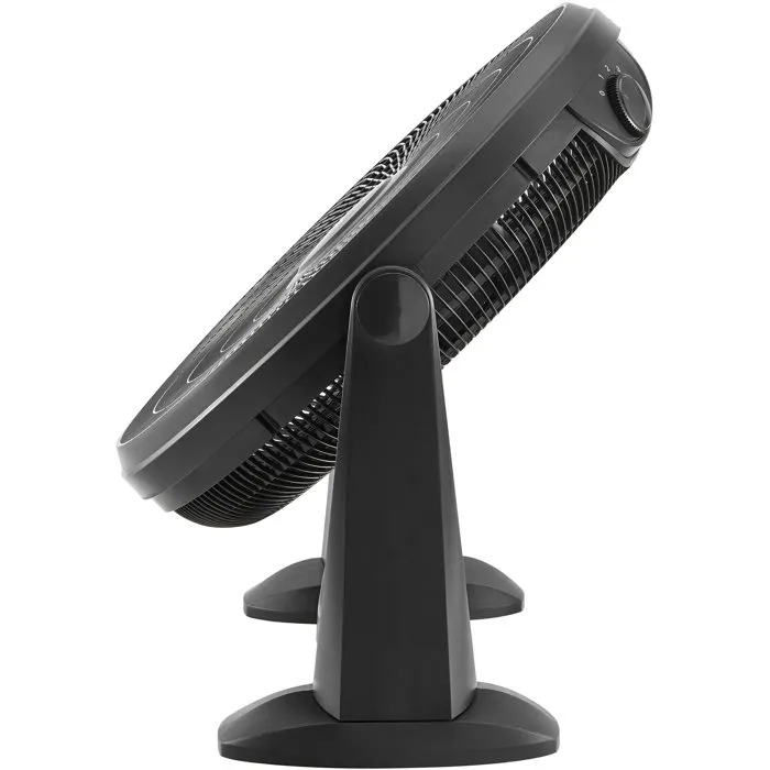 OCEANIC Ventilateur de sol 65 W 54 cm 3 vitesses Inclinable 360° Noir