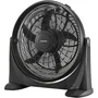 OCEANIC Ventilateur de sol 65 W 54 cm 3 vitesses Inclinable 360° Noir