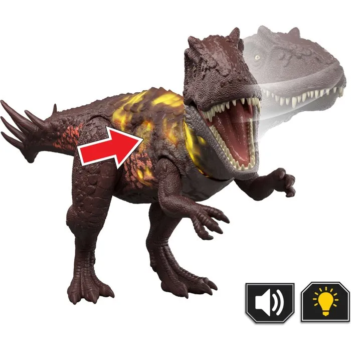 Jurassic World Figurine dinosaure sonore Metricanthosaurus - Mode mutant Jurassic World Figurine dinosaure sonore Metricanthosaurus - Mode mutant