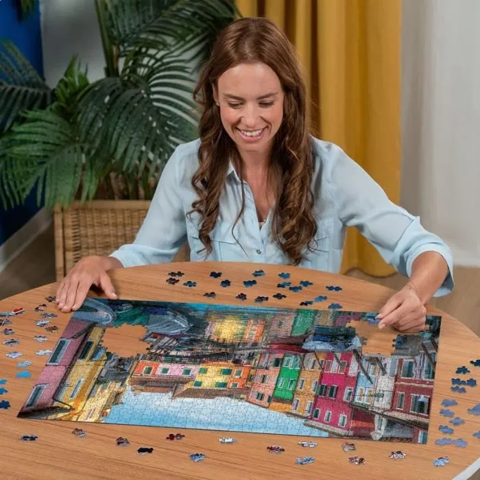 Ravensburger 12000623 - Puzzle 1000 pièces Burano, Italie - Qualité supérieure pour adultes et enfants dès 14 ans