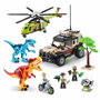 Zuru Dino Adventure Dino Hunt - Set de construction avec dinosaures et véhicules (592 pièces)