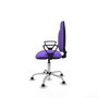 PIQUERAS Y CRESPO Chaise de bureau Algarra, tissu lilas, base chromée
