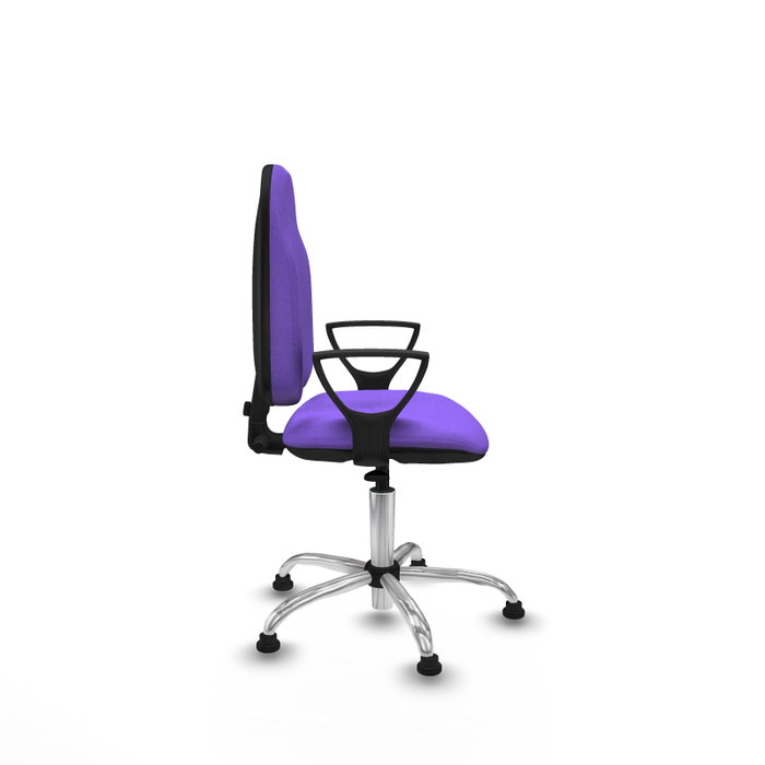 PIQUERAS Y CRESPO Chaise de bureau Algarra, tissu lilas, base chromée PIQUERAS Y CRESPO Chaise de bureau Algarra, tissu lilas, base chromée
