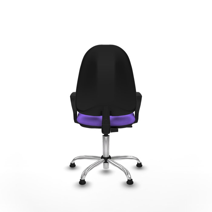 PIQUERAS Y CRESPO Chaise de bureau Algarra, tissu lilas, base chromée PIQUERAS Y CRESPO Chaise de bureau Algarra, tissu lilas, base chromée
