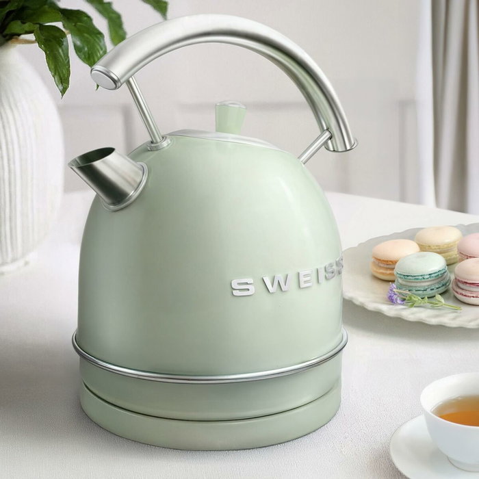 Sweiss KTL7 Bouilloire Vintage Vert, 1,8 L