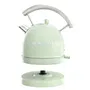 Sweiss Bouilloire électrique KTL7 1,8 L 2200 W - Acier inoxydable, socle 360°, arrêt automatique, indicateur de niveau d'eau - Vert vintage