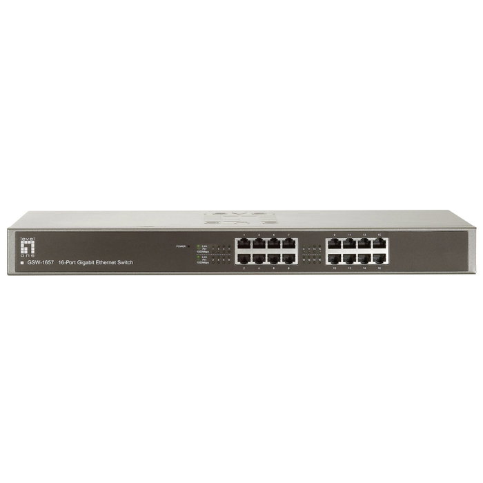 Level GSW-1657 Switch Gigabit Ethernet 16 Ports