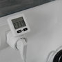 Chacon Prise électrique avec compteur de consommation 54351 Blanc