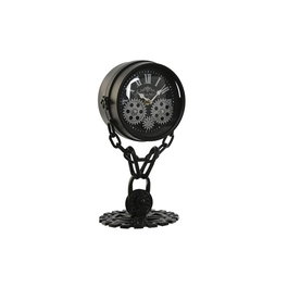 Horloge de table Home ESPRIT Noir Argenté