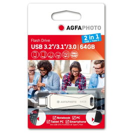 AgfaPhoto Clé USB 3.0 2in1 64GB USB Type-C