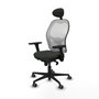 Piqueras y Crespo Chaise de Bureau avec Appui-tête Jorquera 3D036G1 Noir