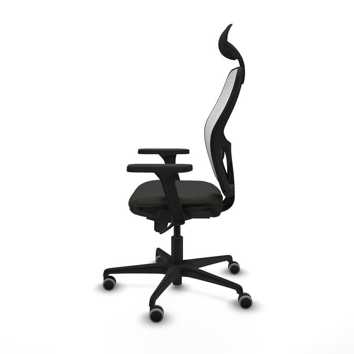 Piqueras y Crespo Chaise de Bureau avec Appui-tête Jorquera 3D036G1 Noir