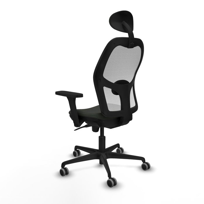 Piqueras y Crespo Chaise de Bureau avec Appui-tête Jorquera 3D036G1 Noir