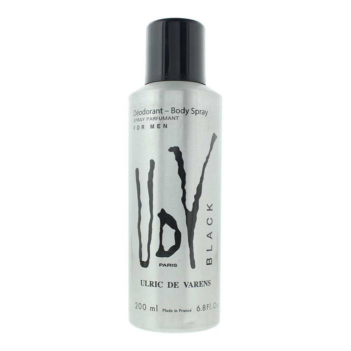 Ulric De Varens Black - Déodorant Spray pour Hommes - 200 ml Ulric De Varens Black - Déodorant Spray pour Hommes - 200 ml