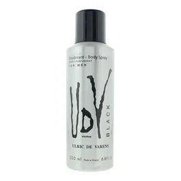 Ulric De Varens Black Déodorant en spray Pour hommes 200 ml