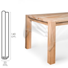 ORYX Nappe protectrice transparente en rouleau 140 cm x 20 m