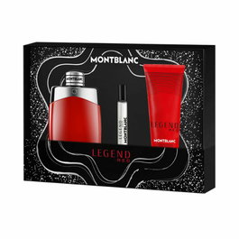 Montblanc - Coffret Legend Red Eau de Parfum Vaporisateur 100ml avec Miniature 7.5ml et Gel Douche