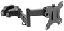Techly Support de fixation sur colonne pour TV LED/LCD 17-32" Noir - Cheville de fixation, réglage inclinaison et rotation, VESA 75x75/100x100, charge max 8 kg