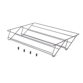 Emuca Tiroir à chaussures pour armoires et dressings Quartz, 540 (M70), Acier, Titane