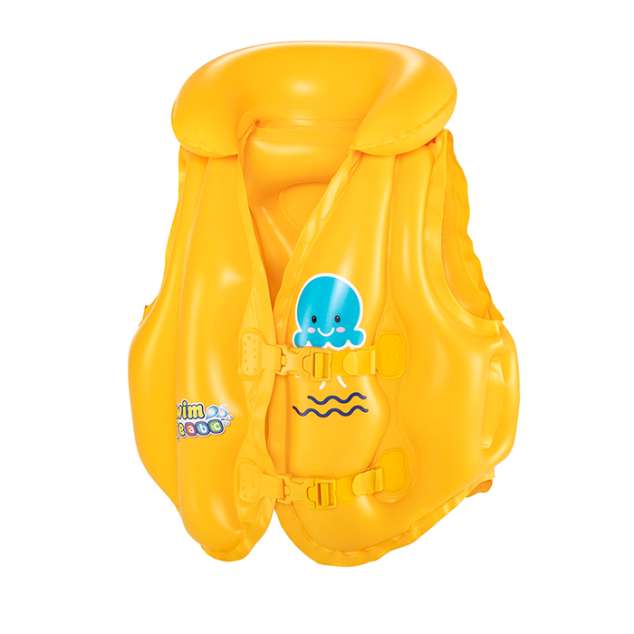 Bestway Chaleco de Seguridad Hinchable pour Enfant 51x46 cm +3 à 6 Ans Plage Piscine 32034