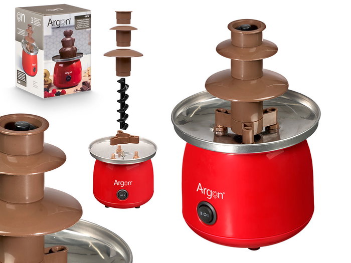 ARGON Fontaine à chocolat Rouge-Acier 45W ARGON Fontaine à chocolat Rouge-Acier 45W