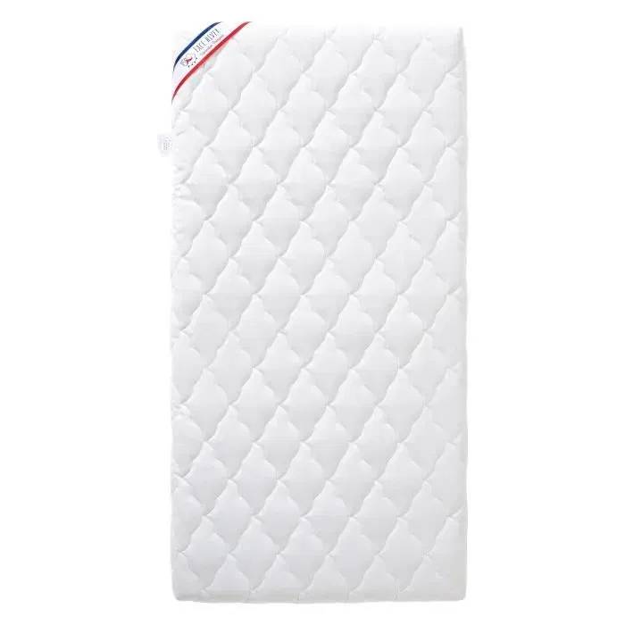 P'Tit Lit - Matelas bébé Climatisé - 60x120x10 cm - Reversible - Déhoussable - Anti-acariens - Fabrication Française P'Tit Lit - Matelas bébé Climatisé - 60x120x10 cm - Reversible - Déhoussable - Anti-acariens - Fabrication Française
