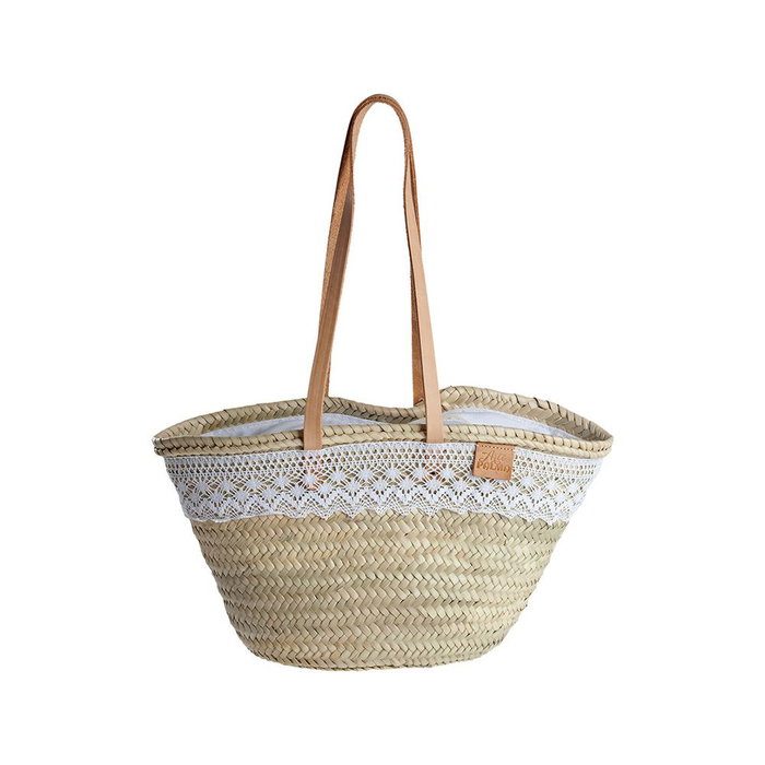 Sac-à-main Femme EDM Nova 48,5 x 29,5 cm Feuille de palmier Dentelle Sac-à-main Femme EDM Nova 48,5 x 29,5 cm Feuille de palmier Dentelle