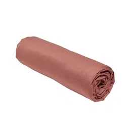 Today Drap Housse Essential - 160 x 200+30 cm - 2 Personnes - 100% Coton Uni - Terracotta