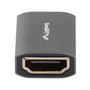 Lanberg Adaptateur HDMI 2.1 8K Femelle vers Femelle avec Connecteurs Dorés – Aluminium Argenté