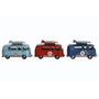 Home ESPRIT Figurine Décorative Rouge Bleu ciel Blue marine (3 Unités)