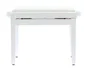QUIKLOK Banqueta Piano Terciopelo Blanc Mat Quiklok