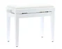 QUIKLOK Banqueta Piano Terciopelo Blanc Mat Quiklok