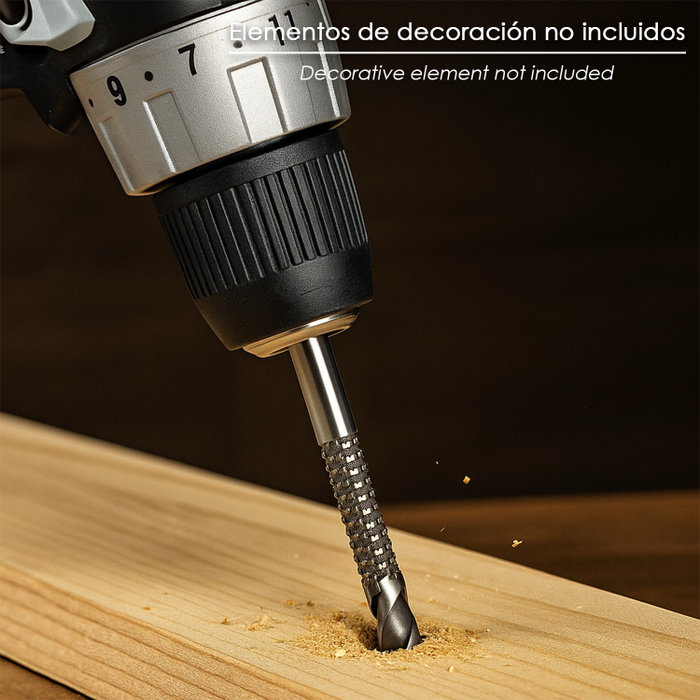 WOLFPACK LINEA PROFESIONAL Fresa rotativa para madera espigada Ø 6 x 90 mm WOLFPACK LINEA PROFESIONAL Fresa rotativa para madera espigada Ø 6 x 90 mm
