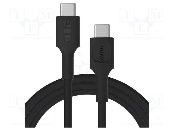 GREEN CELL Câble USB 2.0 USB C vers USB C 2m Noir GREEN CELL Câble USB 2.0 USB C vers USB C 2m Noir